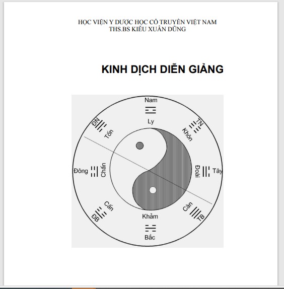 Kinh Dịch Diễn Giải - Kiều Xuân Dũng - Học Viện Y Dược Học Cổ Truyền Việt Nam