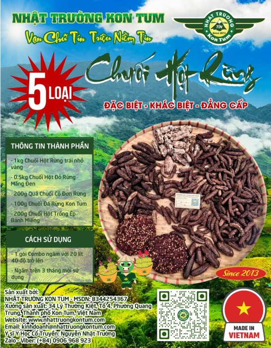 5 loại Chuối Hột Rừng đặc biệt - khác biệt - đẳng cấp