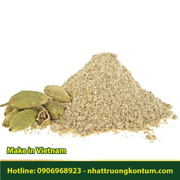 Bột Bạch Đậu Khấu - Thảo Quả Xanh - Amomum cardamomum Powder - Túi 1kg