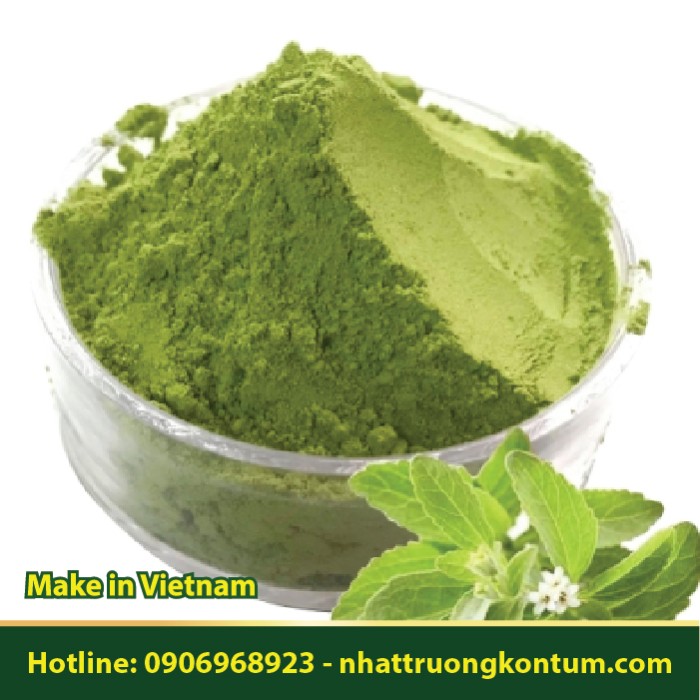 Bột Cỏ Ngọt Nhật Trường Kon Tum - Stevia rebaudiana Powder Vietnam - Túi 1kg