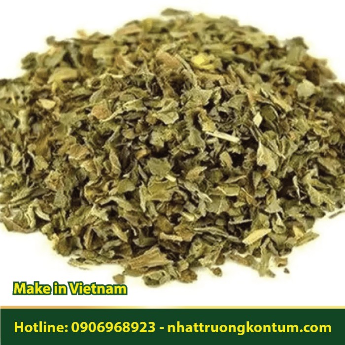 Lá Đu Đủ Khô - Carica papaya Leaf Dried Vietnam - Túi 1kg