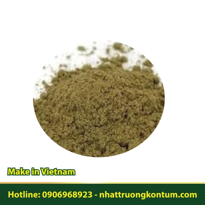 Bột Lá Mâm Xôi Đỏ Dại Tự Nhiên Măng Đen Kon Tum - Rubus alceaefolius Powder Vietnam - Túi 1kg