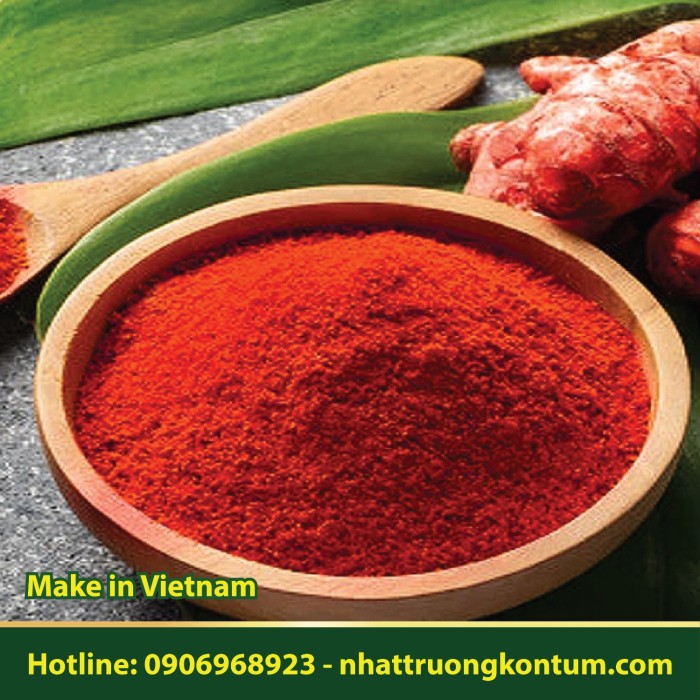 Bột Nghệ Đỏ Kon Tum - Curcuma longa Red Powder Vietnam - Túi 1kg