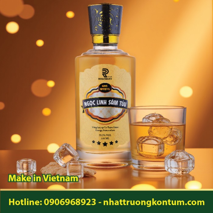 Ngọc Linh Sâm Tửu Gold Rosemary - Chai 550ml - 29.5% Vol