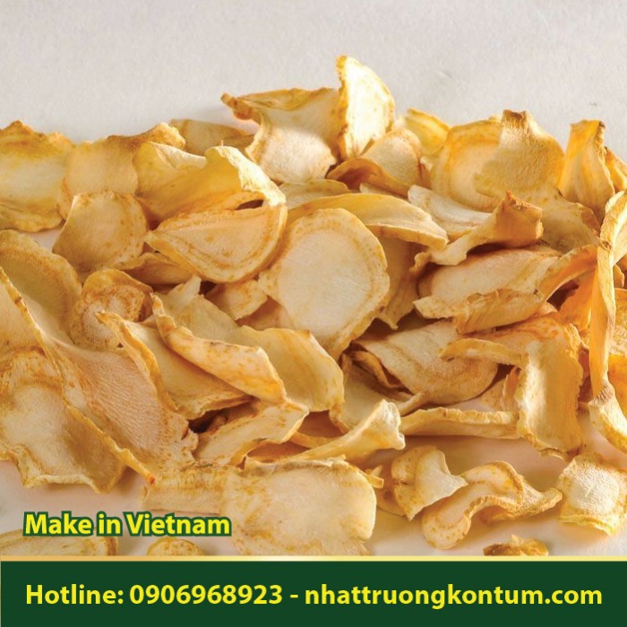 Nhân Sâm Thái Lát Khô - Sâm Châu Á - Bạch Sâm Thái Lát - Panax ginseng Dried Slices - Túi 1kg