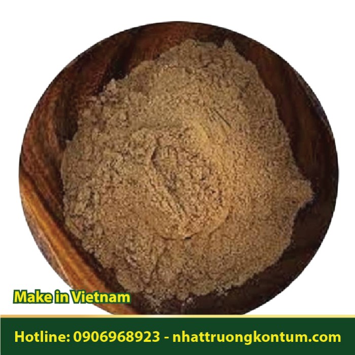 Bột Thục Địa bào chế từ Sinh Địa Tây Nguyên Việt Nam Nhật Trường - Rehmannia glutinosa Vietnam Powder - Túi 0.5kg