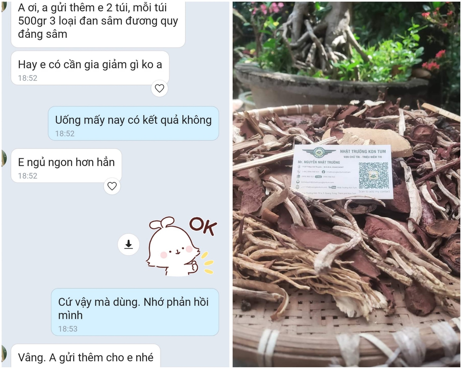 Chất lượng dược liệu quyết định kết quả